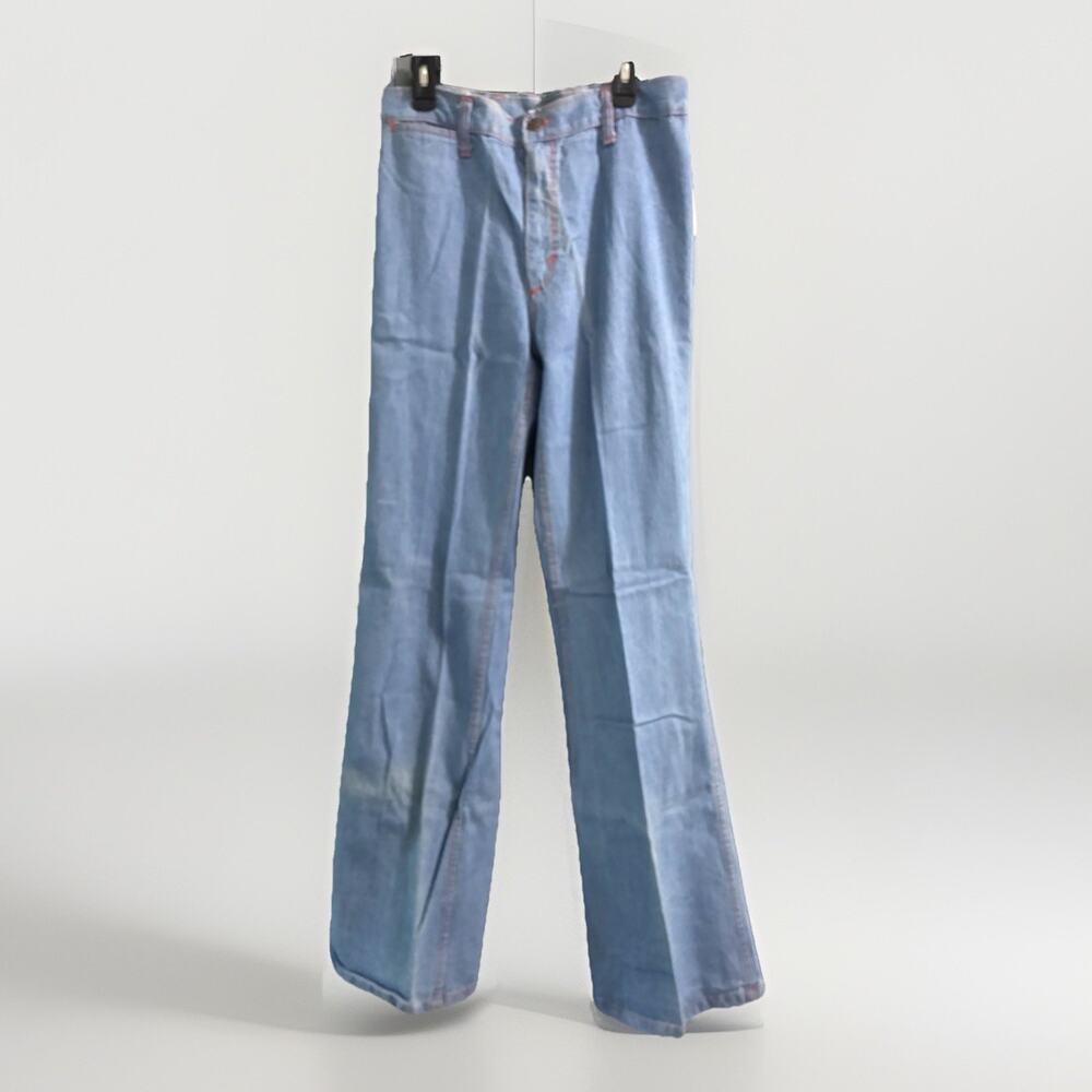 VTG 70s Faded Glory By Appendagez Bell Bottom Jeans 32/11 Hippie 30x33 *read